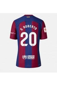 Fotbalové Dres Barcelona Sergi Roberto #20 Dámské Domácí Oblečení 2023-24 Krátký Rukáv